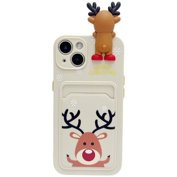 Чехол Deer Pocket Case для iPhone 14 Plus Beige - ash-mobile.com.ua - фото 1