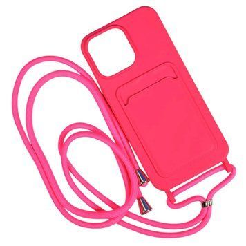 Чохол Colorful Pocket Strap для iPhone 12 | 12 PRO Electrik Pink - ash-mobile.com.ua - фото 1