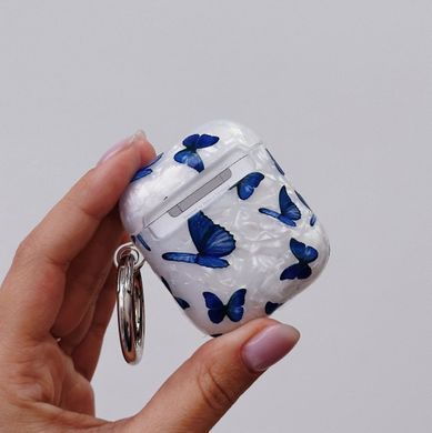Чехол Shell Butterfly для AirPods 1 | 2 Blue - ash-mobile.com.ua - фото 4