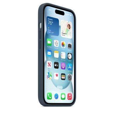 Чехол Silicone Case Full OEM+MagSafe для iPhone 15 Storm Blue - ash-mobile.com.ua - фото 7