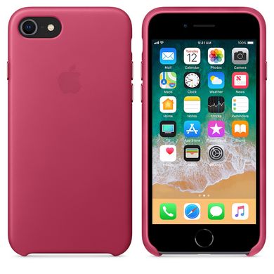 Чохол Leather Case GOOD для iPhone 7 | 8 | SE 2 | SE 3 Pink Fuchsia купити