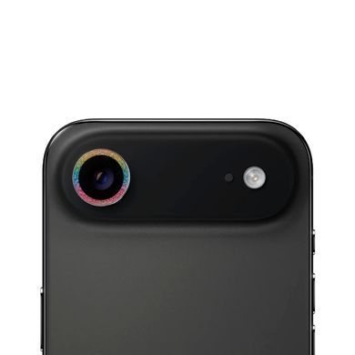 Защитное стекло на камеру Diamonds Lens для iPhone 17 Air Rainbow