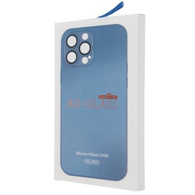 Чохол AG-Glass Matte Case для iPhone 13 Navy Blue