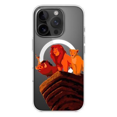 Чохол прозорий Print Lion King with MagSafe для iPhone 16e | 17e Family - ash-mobile.com.ua - фото 3