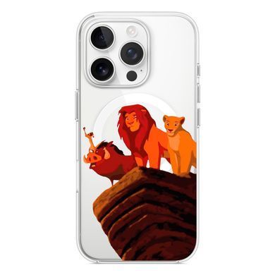 Чохол прозорий Print Lion King with MagSafe для iPhone 16e | 17e Family - ash-mobile.com.ua - фото 2