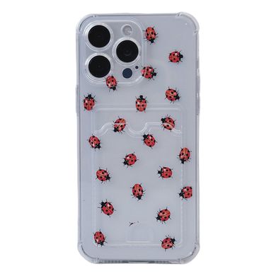 Чехол прозрачный с карманом ASH PRINT для iPhone 12 MINI Lazybug - ash-mobile.com.ua - фото 1