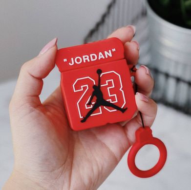 Чехол 3D для AirPods 1 | 2 Jordan 23 Red купить