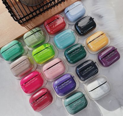 Чехол с микрофиброй для AirPods PRO 3 Blue