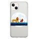 Чехол прозрачный Print Lion King для iPhone 15 Friends - ash-mobile.com.ua - фото 1