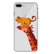 Чехол прозрачный Print Lion King для iPhone 7 Plus | 8 Plus Giraffe/Simba купить