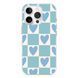 Чехол прозрачный Print Love Kiss with MagSafe для iPhone 16 PRO MAX Love Blue