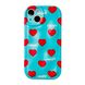 Чехол Candy Heart Case для iPhone 14 Blue/Red