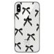 Чехол прозрачный Print Mood swings для iPhone X | XS Bow Black