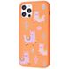 Чохол WAVE Fancy Case для iPhone 12 | 12 PRO Funny Llamas Orange