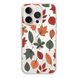 Чохол прозорий Print AUTUMN with MagSafe для iPhone 14 PRO MAX Leaves Brown/Yellow/Green