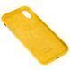 Чохол Alcantara Full для iPhone X | XS Yellow