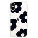 Чохол прозорий Print Flower Color with MagSafe для iPhone X | XS Black - ash-mobile.com.ua - фото 1