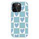 Чехол прозрачный Print Love Kiss with MagSafe для iPhone 16 PRO MAX Love Blue