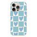 Чехол прозрачный Print Love Kiss with MagSafe для iPhone 16 PRO MAX Love Blue