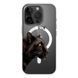 Чохол прозорий Print Meow with MagSafe для iPhone 17 PRO Pantera Black
