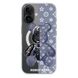 Чехол прозрачный Print Robot Bear with MagSafe для iPhone 16 Lavender Grey