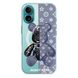 Чехол прозрачный Print Robot Bear with MagSafe для iPhone 16 Lavender Grey