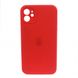 Чехол Silicone Case FULL+Camera Square для iPhone 12 Red купить