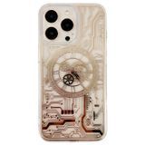 Чехол прозрачный Mechanical Watches Case with MagSafe для iPhone 14 Gold - ash-mobile.com.ua - фото 1