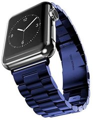 Ремінець Metal old 3-bead для Apple Watch 38/40/41 mm Blue купити