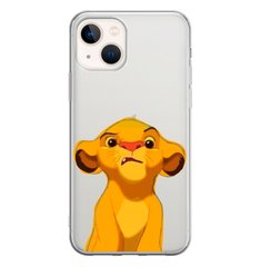 Чохол прозорий Print Lion King для iPhone 15 Simba Evil