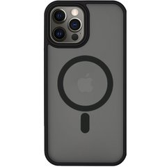 Чехол Shadow Matte Metal Buttons with MagSafe для iPhone 12 PRO MAX Black купить