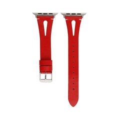 Ремінець Leather V Model для Apple Watch 38/40/41 mm Red купити