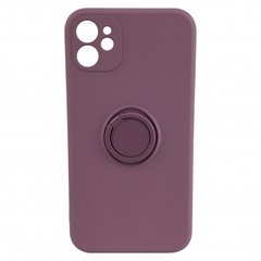Чохол Silicone Case Full Camera Ring для iPhone 12 Blueberry купити