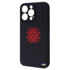 Чехол WAVE Ukraine Edition Case with MagSafe для iPhone 13 PRO Vyshyvanka Black