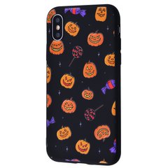 Чехол WAVE Fancy Case для iPhone XS MAX Smiling Pumpkins Black купить