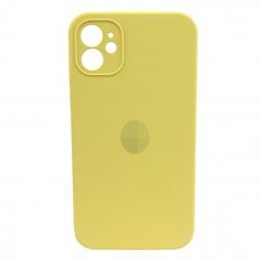Чохол Silicone Case FULL+Camera Square для iPhone 11 Yellow купити