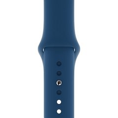 Ремінець Silicone Sport Band для Apple Watch 42mm | 44mm | 45mm | 49mm Blue Cobalt розмір L купити