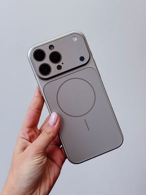 Чохол Nofelet AG Glass with MagSafe для iPhone 17 PRO MAX Light Blue