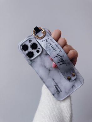 Чехол Fashion design с держателем для iPhone 15 Grey