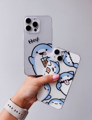 Чохол прозорий Print Shark для iPhone 6 Plus | 6s Plus Shark More - ash-mobile.com.ua - фото 2
