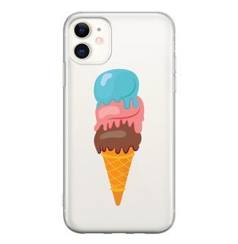 Чохол прозорий Print SUMMER для iPhone 11 Ice Cream - ash-mobile.com.ua - фото 1