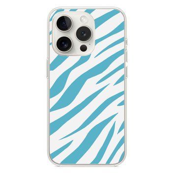Чохол прозорий Print Animal Blue with MagSafe для iPhone 13 PRO MAX Zebra - ash-mobile.com.ua - фото 1