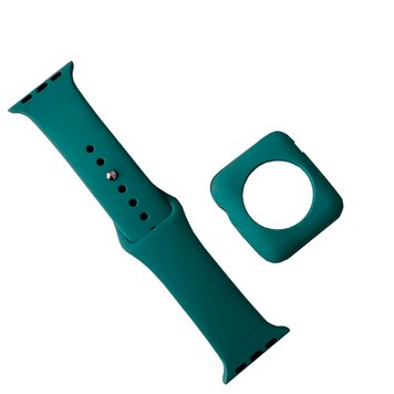 Ремінець Full Cover для Apple Watch 38mm | 40mm | 41mm Pine Green - ash-mobile.com.ua - фото 1