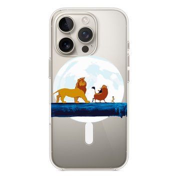 Чохол прозорий Print Lion King with MagSafe для iPhone 16e | 17e Friends - ash-mobile.com.ua - фото 1