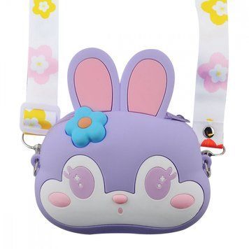 Сумка на плече для дитячого фотоапарату Rabbit Head 14,4*13,8*4 Purple - ash-mobile.com.ua - фото 1