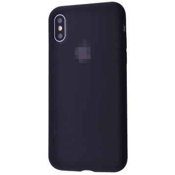 Чохол Silicone Case Full для iPhone XS MAX Black - ash-mobile.com.ua - фото 1