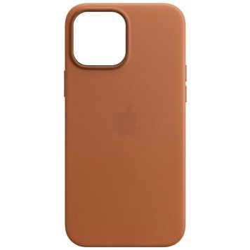 Чохол ECO Leather Case with MagSafe and Animation для iPhone 14 Plus Brown - ash-mobile.com.ua - фото 1