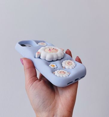 Чехол 3D Sheep Case для iPhone 15 Blue - ash-mobile.com.ua - фото 4