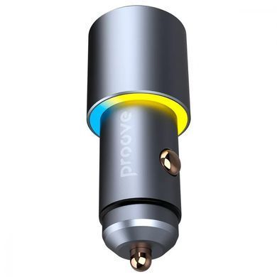 Автомобільний ЗП Proove Double Energy 50W (Type-C + Type-C) Metal Gray - ash-mobile.com.ua - фото 3