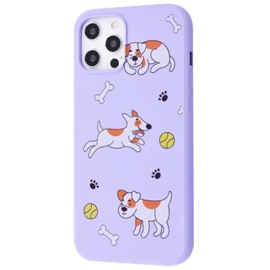 Чохол WAVE Fancy Case для iPhone 12 | 12 PRO Playful Dog Glycine - ash-mobile.com.ua - фото 1